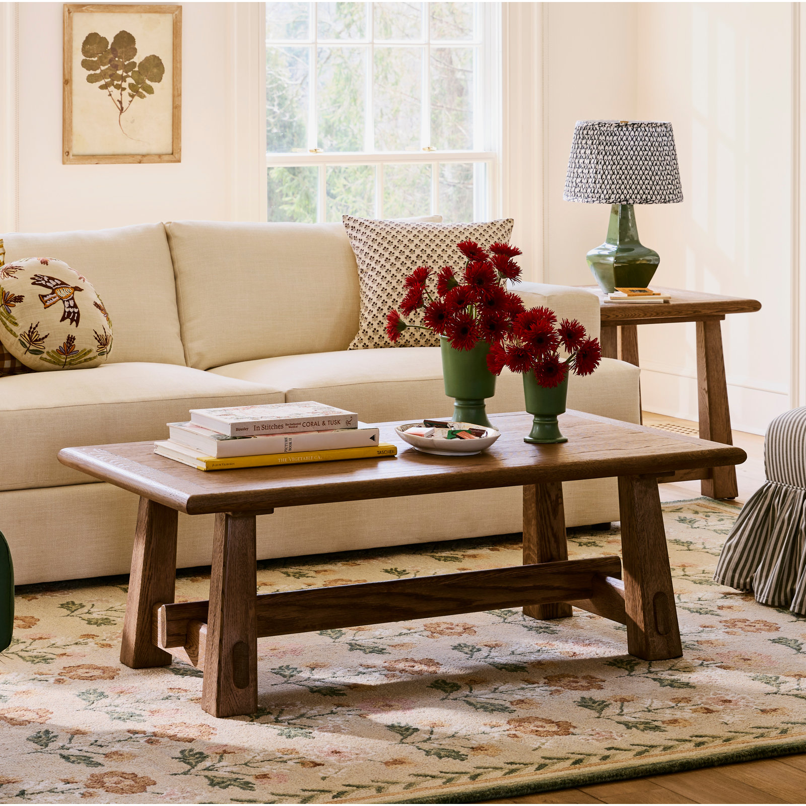 Hayes 50" Coffee Table, Brown
