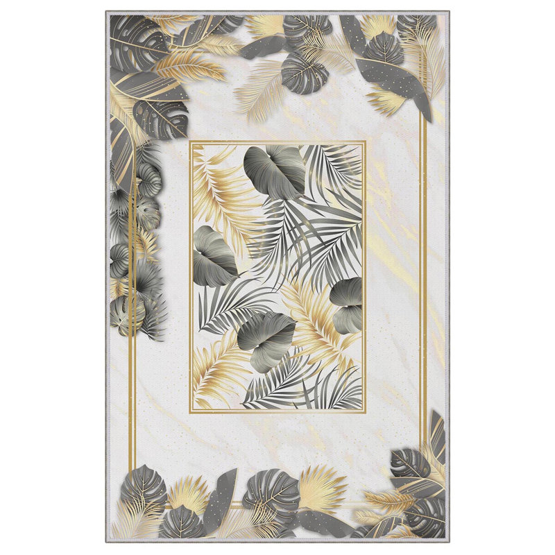 Premium 3D Printed Area Rug, 5.2 x 7.5 Feet, 100% Polyester, 650 g/m² | Antibacterial, Non-Slip PVC Dot Underside, Machine Washable | Ideal for Living Room, Bedroom & Home Decor, Soft Pile Height: 0.3 Inches