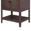Meuble-lavabo moderne de 24 po avec lavabo en céramique élégant, cadre en bois massif et tablette ouverte pour le rangement-116332366