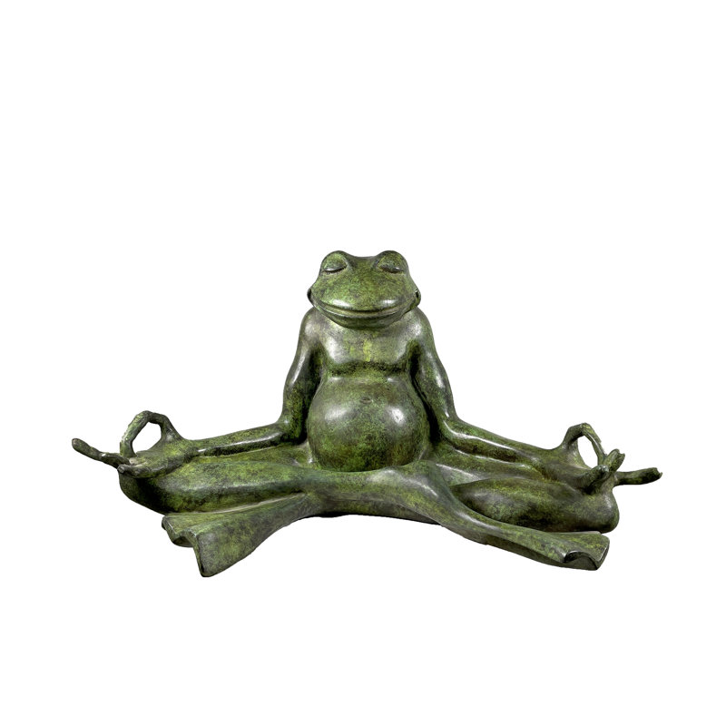 Frog Bronze Garden Statue