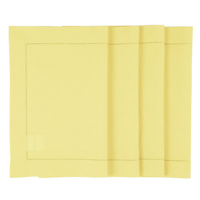 Cotton Linen Hemstitch - 100% Pure Placemats