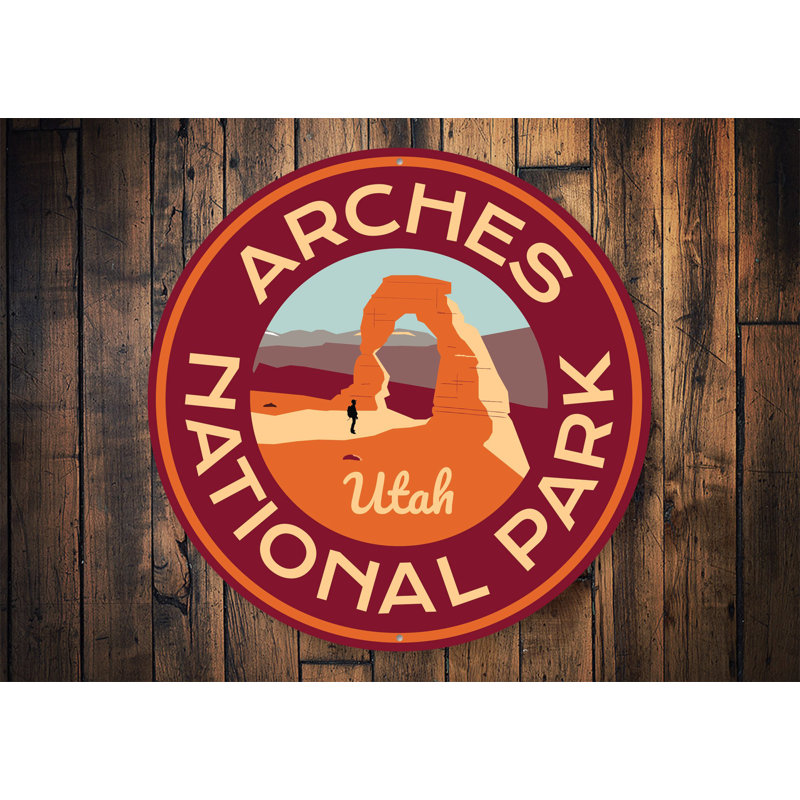 Panneau en aluminium Arches Utah Park, H 12 po x l 12 po x P 0,04 po