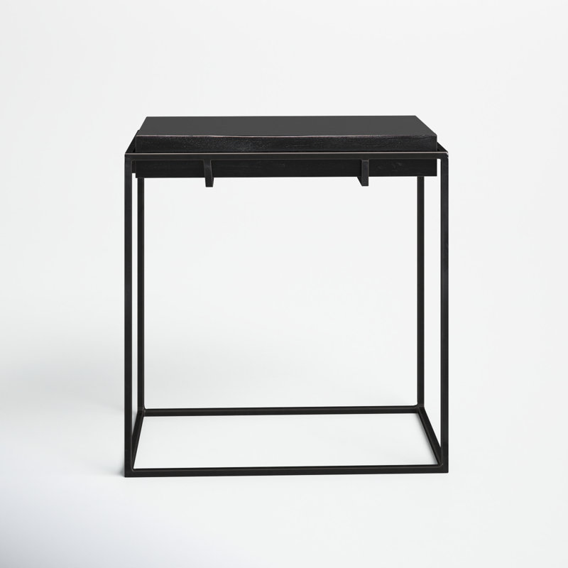 Leonida Rectangular Iron End Table 