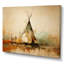 «Yellow Native Tent Rhythms Collage I», art sur toile-1763631225-1684632054