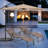 Giana Outdoor Metal Chaise Lounge
