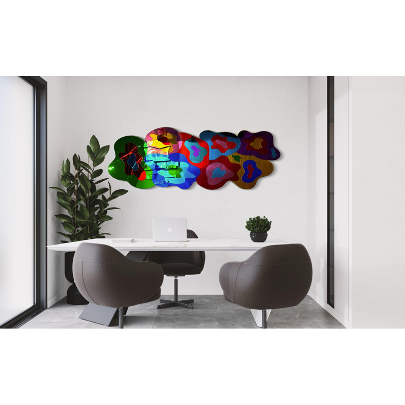 Décoration murale Pop Art en miroir Endless Blobs