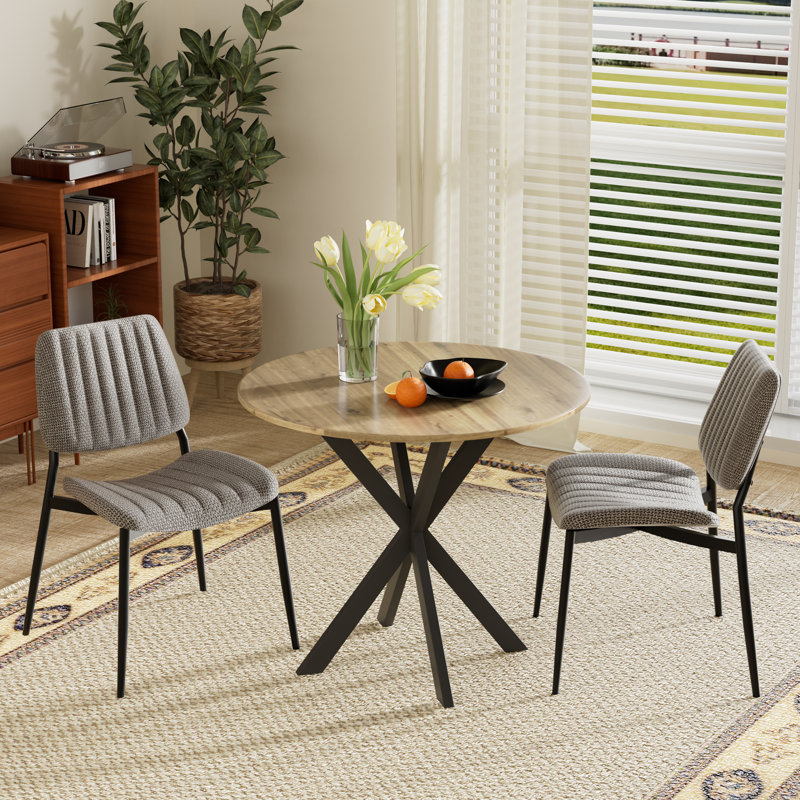 Ensemble repas rond 31,5 po, 3, Gris