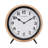 Analog Quartz Movement / Crystal Tabletop Clock in Natural/Black/Whitewashed
