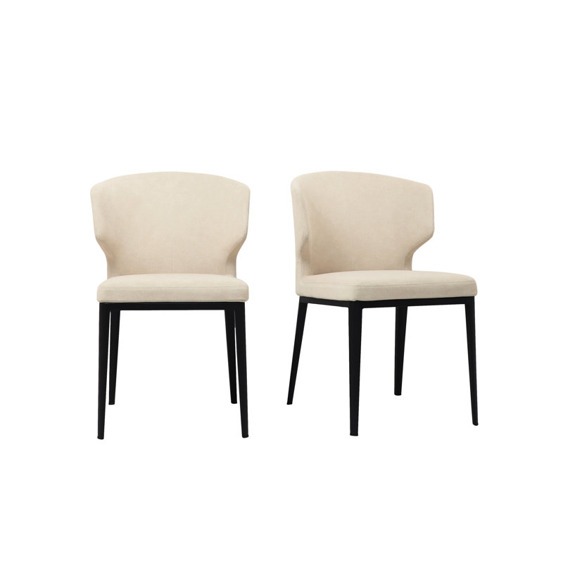 Nakia Upholstered Dining Chair, Warm Beige