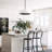HaloGlow 1-Light Fabric Shade Ring LED Pendant