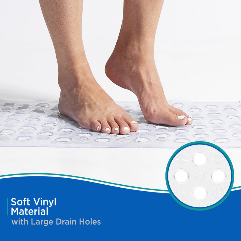 Vinyl Shower Mat, Clear