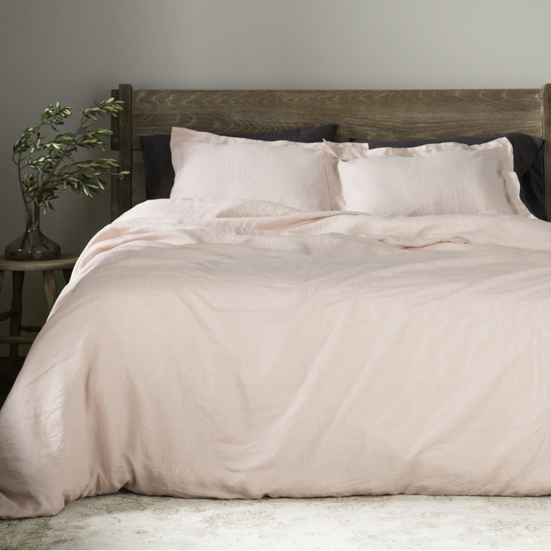 Ensemble de housse de couette de 3 pièces Nena, Rougir, Housse de couette double / grand + 2 taies décora