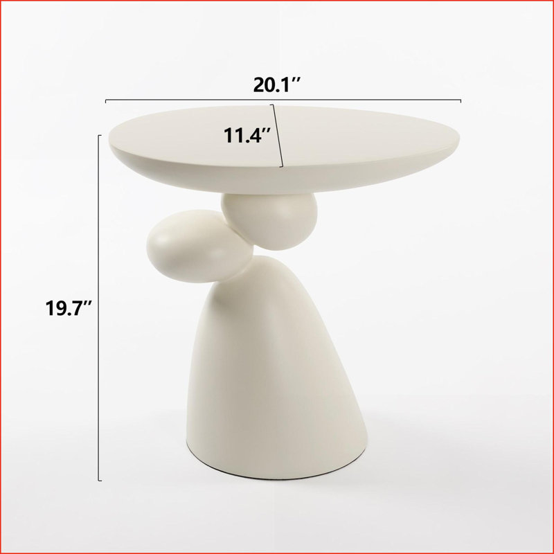 Table basse moderne en fibre de verre minimaliste pour le salon, facile à nettoyer et amp; Prêt à l'emploi