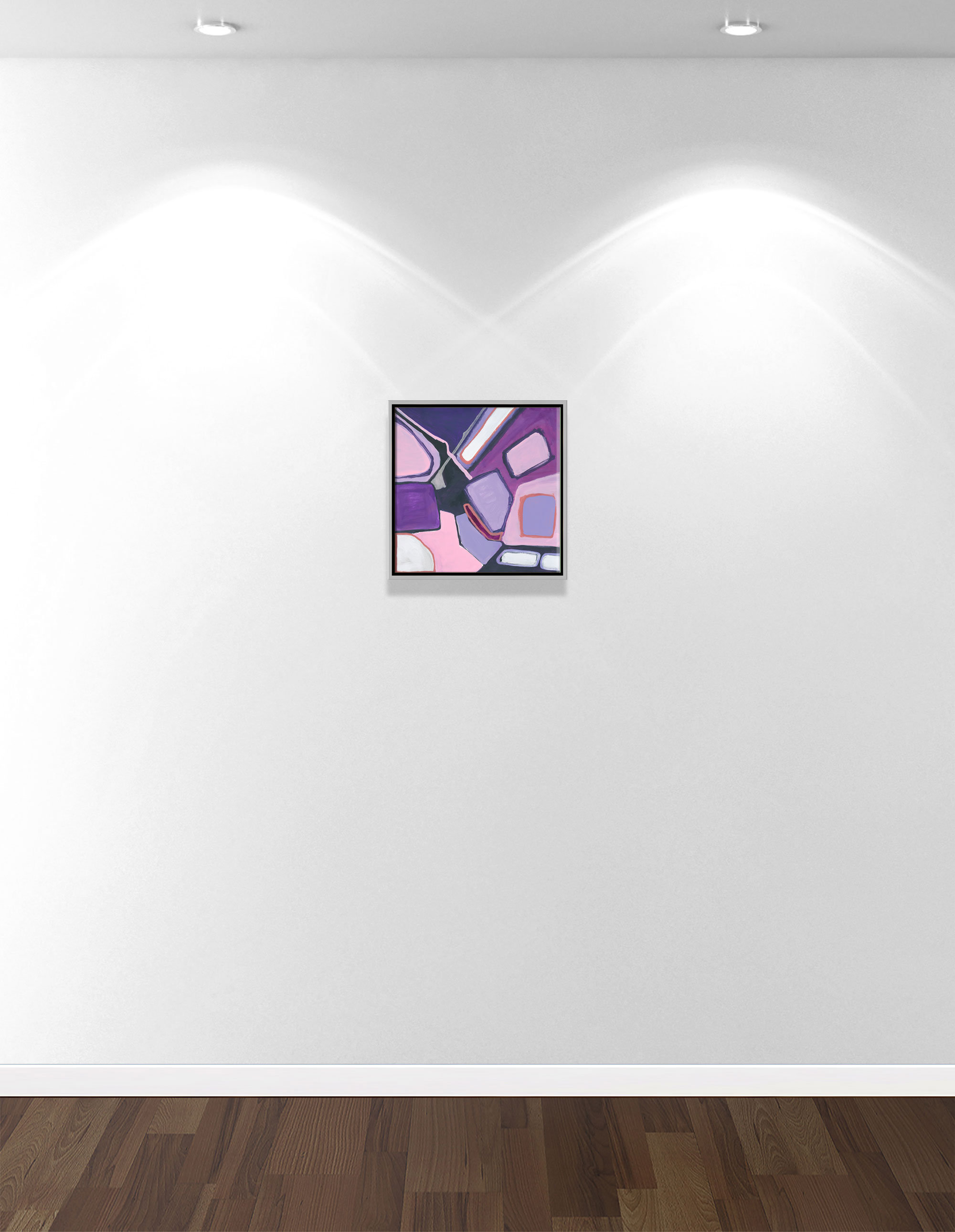 Casa Fine Arts Abstract Inlay Abstractinlay - Floater Frame Painting ...