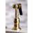 Kingston Brass English Country Two-Handle 4-Hole Deck Mount Bridge Kitchen Faucet with Brass Side Sprayer-35598780