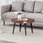 Modern Round Coffee Table With Metal Leg-1965304611