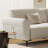 Linen High-Leg Straight Sofa