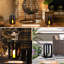 Grande lanterne décorative à bougie 17 po