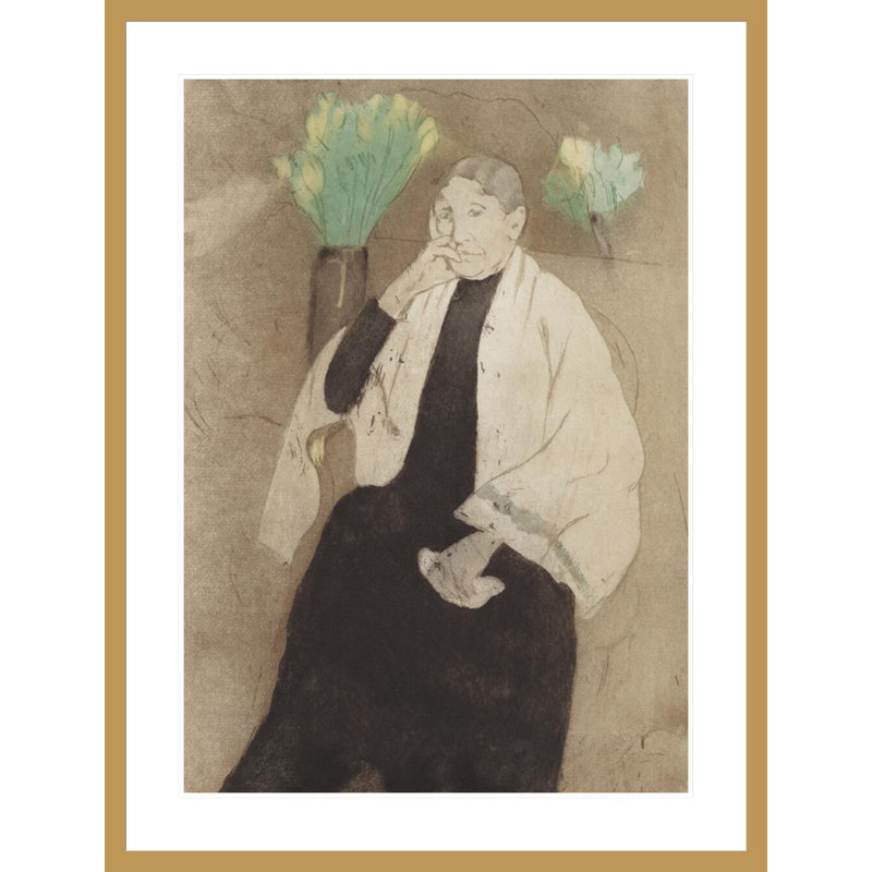 Portrait de la mère de l'artiste par Mary Cassatt, H 41,5 po x l 31,53 po