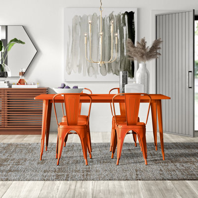 Metal Indoor-Outdoor Table Set