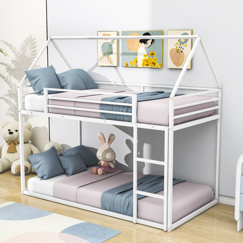 Montalto Kids Twin Over Twin Bunk Bed, White