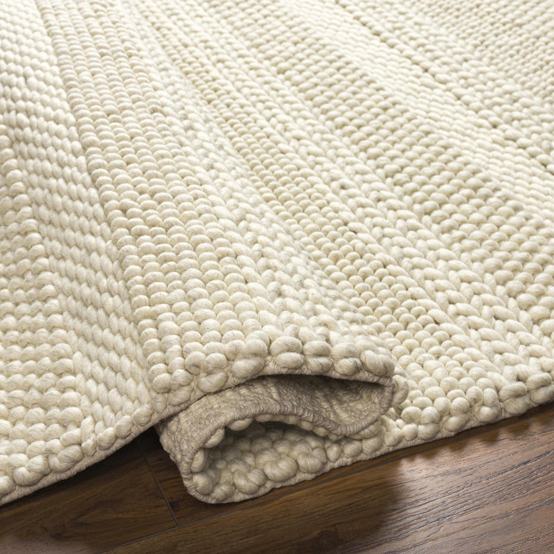 Agace Area Rug in Cream, Rectangle 2' x 3'
