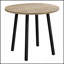 Ensemble de table de salle à manger compact 3 pièces avec abattant, idéal pour les petites cuisines et les espaces contemporains, structure en métal noir, plateau en stratifié brun-379358285-379358286