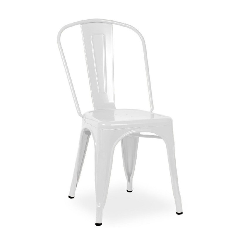 Isabellamarie 15'' H Metal Side Chair, White, 1