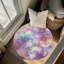 Tapis tressé Lilas Ink Waves-116835581