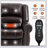 Power Lift Recliner Chair Heat Massage Dual Motor Infinite Position Up to 350 LBS-1901322114
