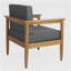 Fauteuil club en bois