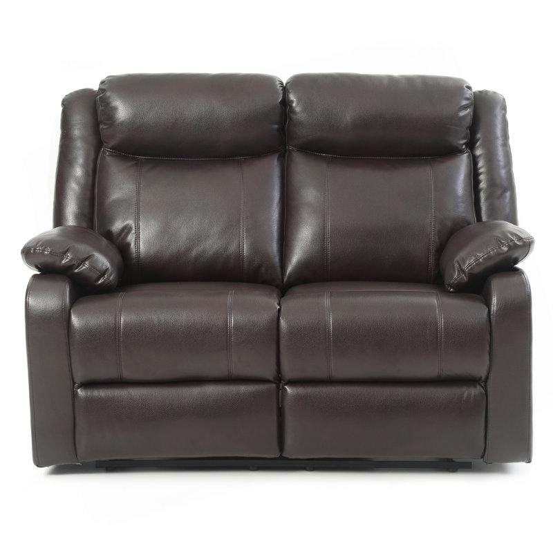 Causeuse inclinable double Ward, brun foncé, Marron foncé