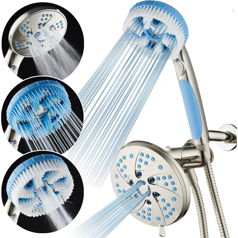Aquassage By Aquacare Dual Shower Head 2.5 GPM GPM, Satin Nickel