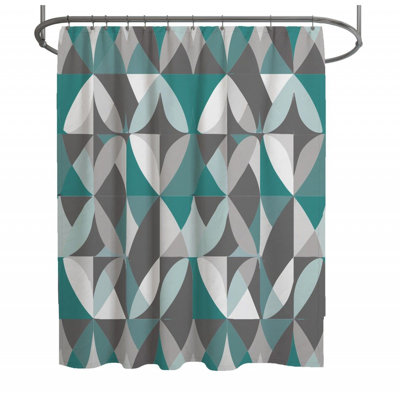 Optical Artwork Bathroom Geometric Shower Curtain