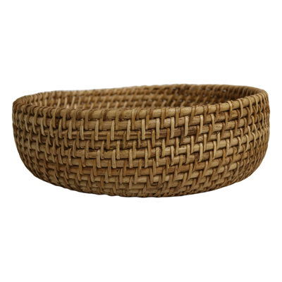 Petit plateau rectangulaire en rotin Home & Manor