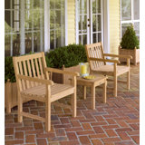 Classic Outdoor 3 - Piece Teak Conversation Set