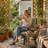 Outdoor Glider Chair, Patio Glider with Cushions, Steel Frame, Curved Armrests, Single Rocking Chair for Yard, Porch, Garden, Poolside, Beige-34158444