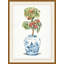 Chinoiserie Fruit Vase 1 Print by Lillian August