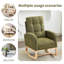 Chaise berçante confortable avec repose-pieds réglable