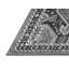 Tapis oriental gris / noir / blanc en polyester tissé à la machine Metty-1371743415