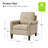 Pascarella 31.5" W Transitional Genuine Leather Club Chair with Solid Wood Legs-93301721