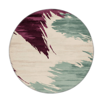 Tapis intérieur et extérieur beige Watercolor