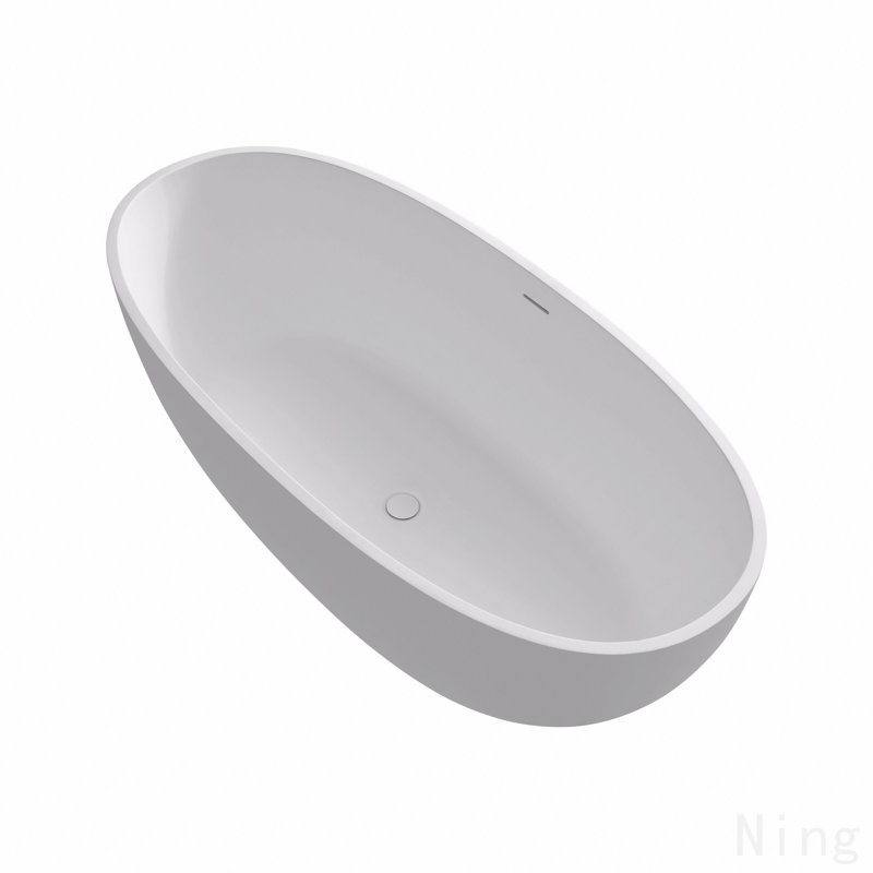 Premium Solid Surface Deep Soaking Bathtub