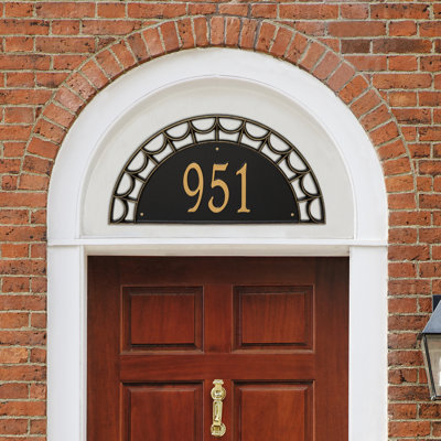 Plaque d'adresse murale 1 ligne Signature Series