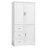 Tall And Wide Storage Cabinet With 3 Drawers For Bathroom Or Office-2143195804