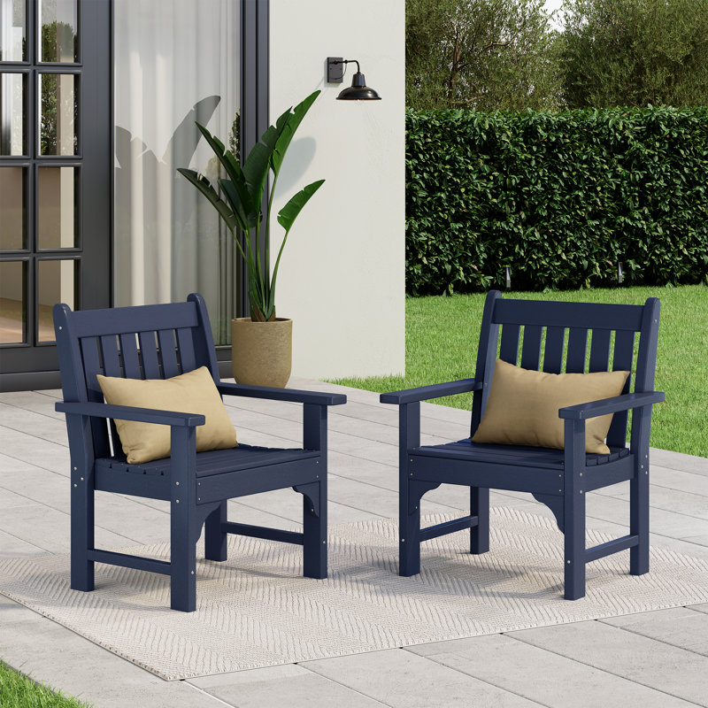 Poly Garden Arm Chair (Set Of 2), Orange
