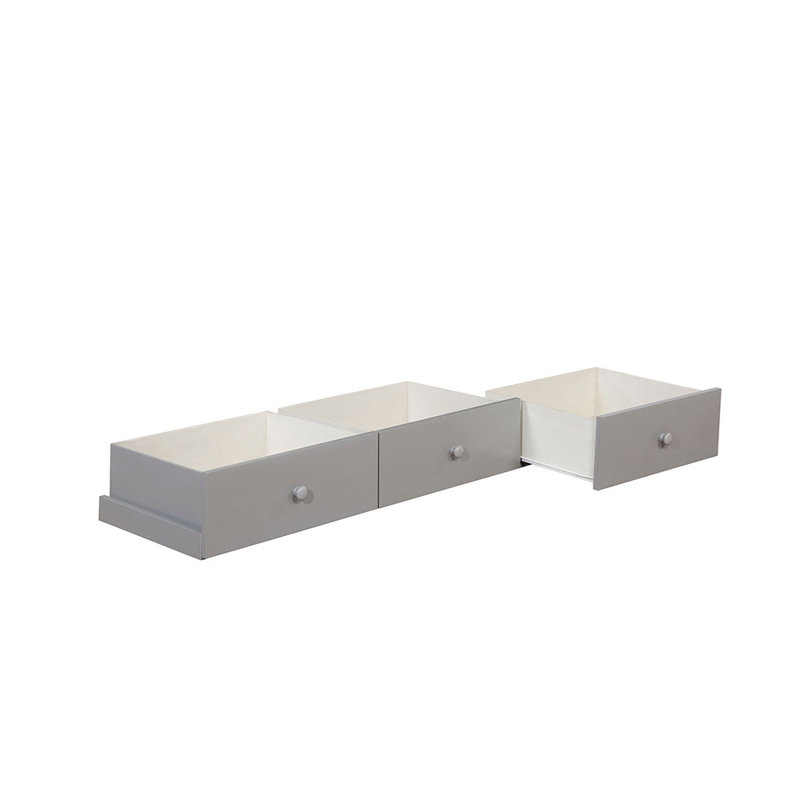Wapakoneta 3 Drawer Storage Drawer, Gray