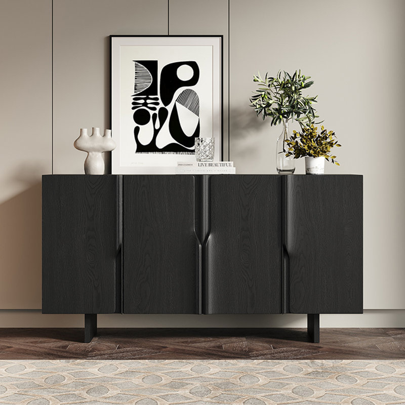Buffet luxueux de style italien léger, Noir