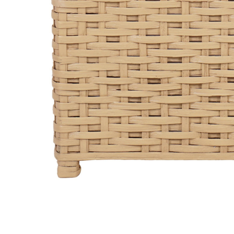 Jacob Hand-Woven Wicker Storage Trunk, Yellow