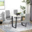 Chaise d'appoint rembourrée en similicuir